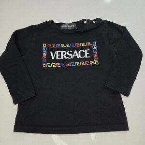 Versace Kids Black Long Sleeve Shirt